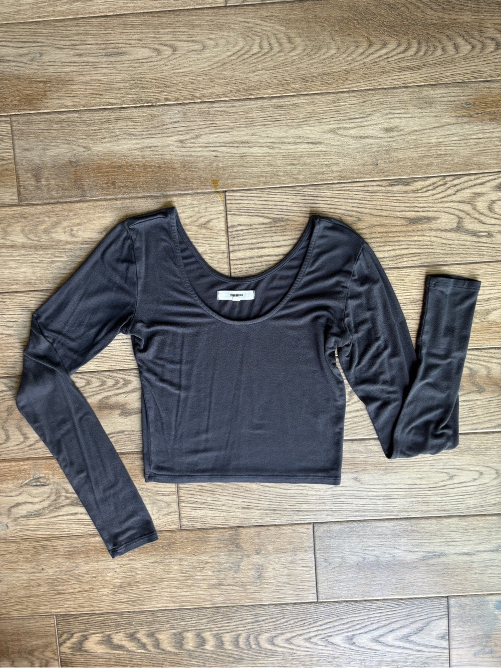 Joah Brown Scoop Neck Long Sleeve Navy Small - Picture 7 of 9